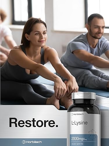 Miniatura 7 de L-lisina 2000 mg  250 cápsulas  Suplemento vegetariano sin OMG y sin gluten  por Horbaach