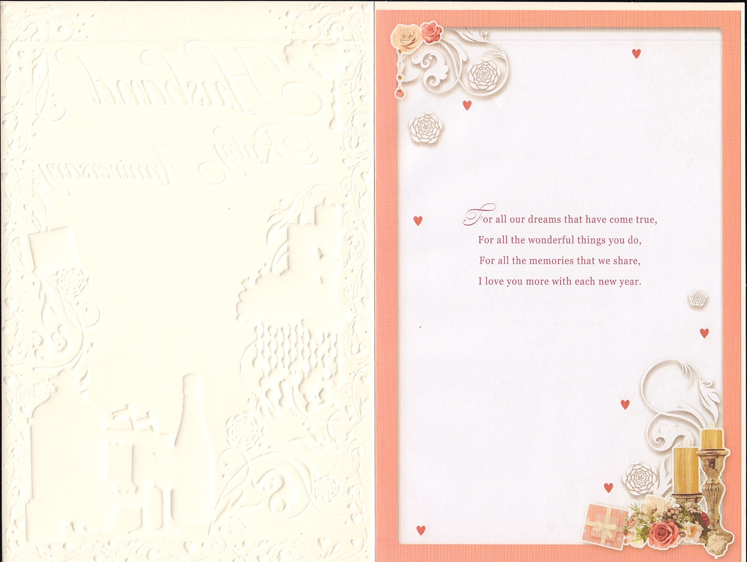 Marido aniversario tarjeta – con amor a mi esposo en nuestro ...