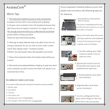 Laptop Replacement Keyboard for Dell Latitude 5250 E5250 E5270 7250 E7250 3150 3160 0TCKW6 TCKW6 Backlit, No Frame (Russian Layout)