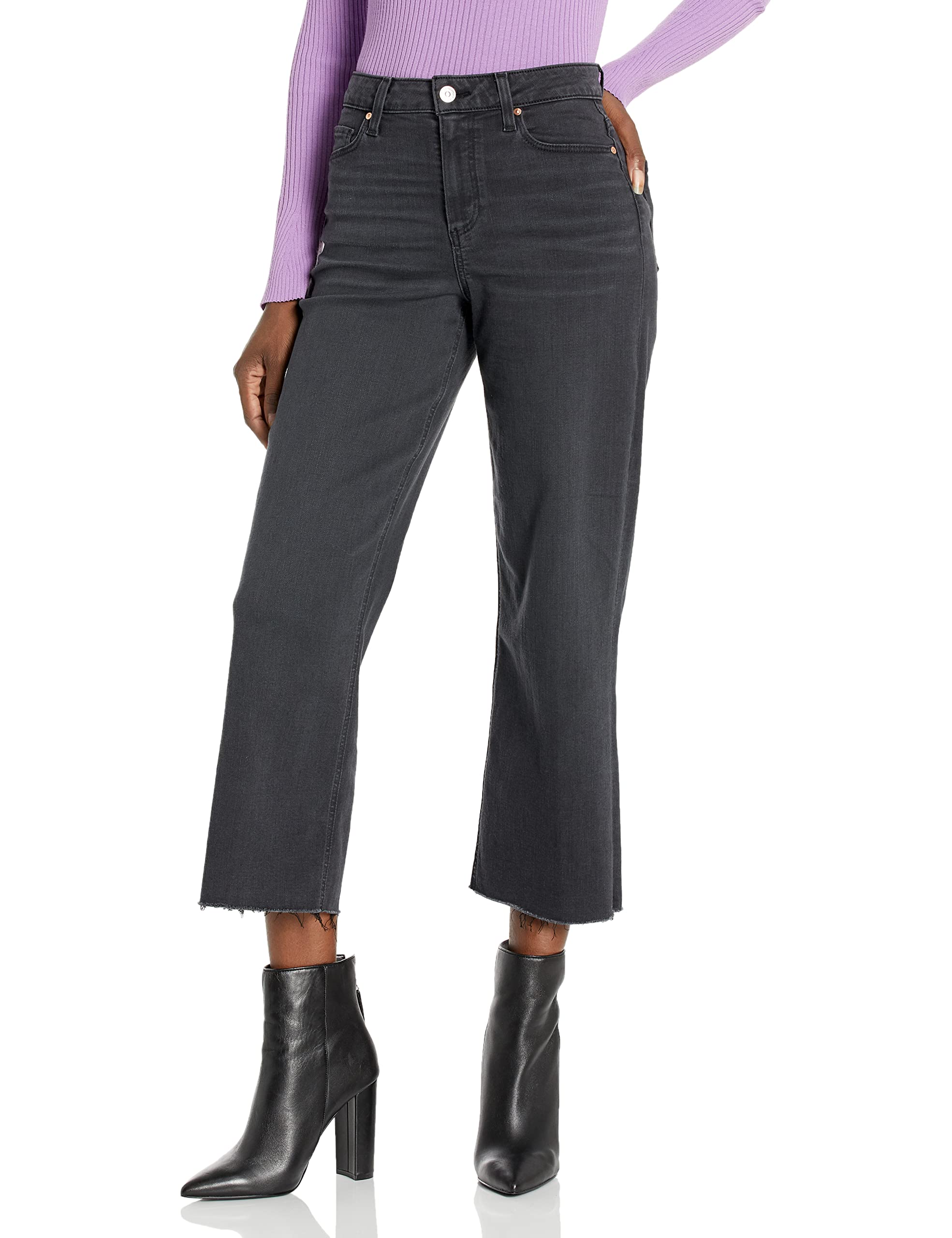 PAIGE Women's Nellie Wide Leg Cropped High Rise