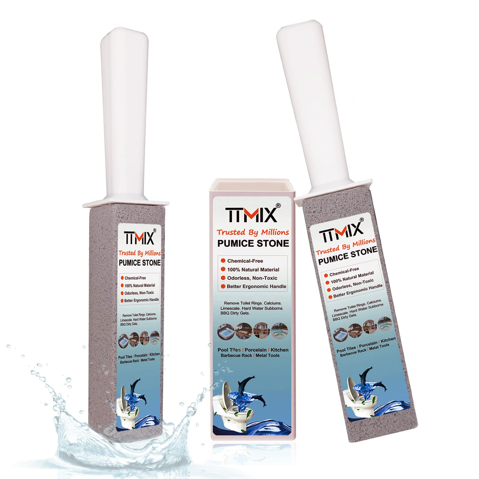 Buy Pumice Stone for Toilet Cleaning, Pumice Stones Brush with Handle