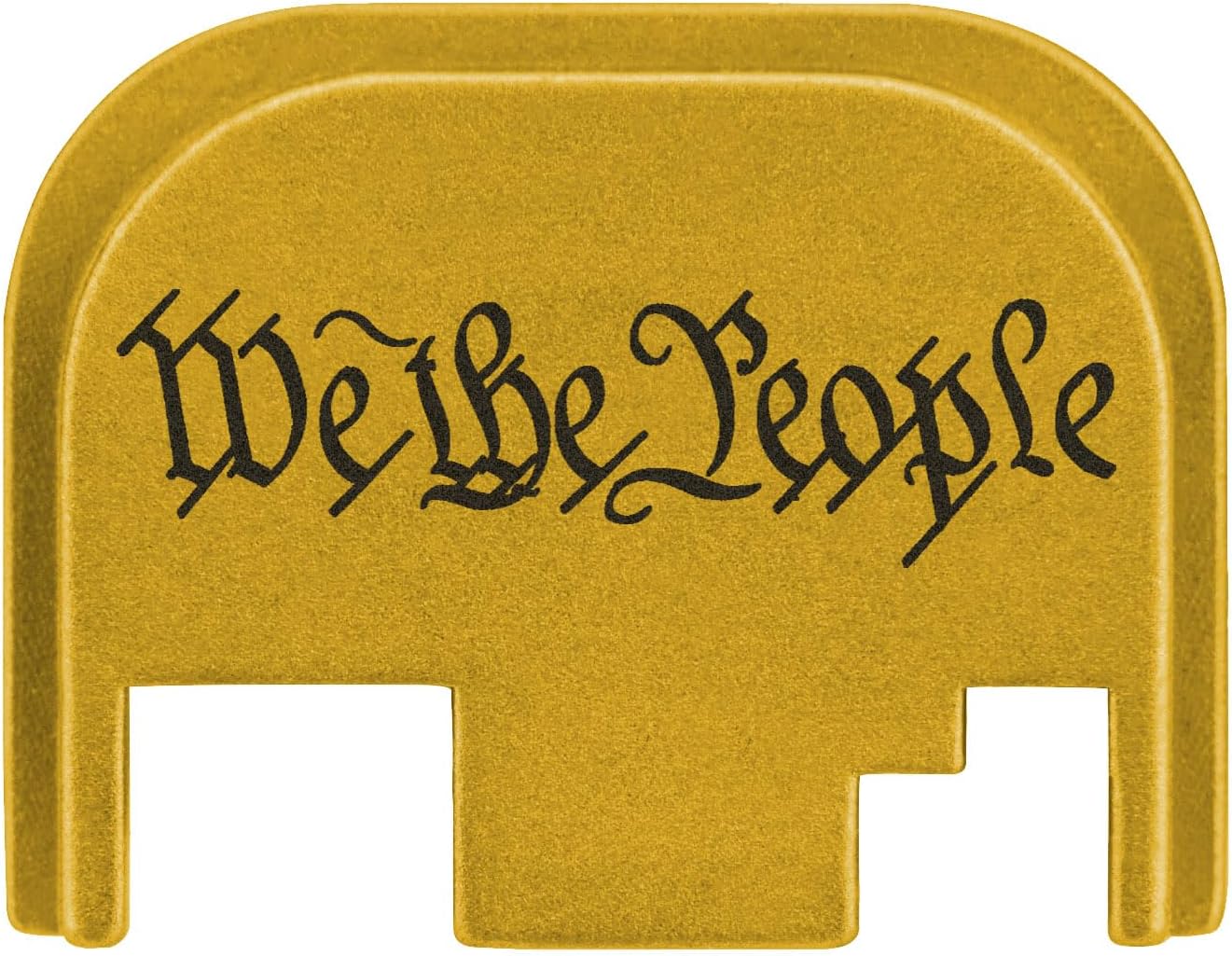 NDZ Performance Gen 1-4 Rear Slide Cover Plate for Glock, 9mm .40 .357 .45 with Black Laser Engraved Patriotic Images in Aluminum - Choose Image & Color