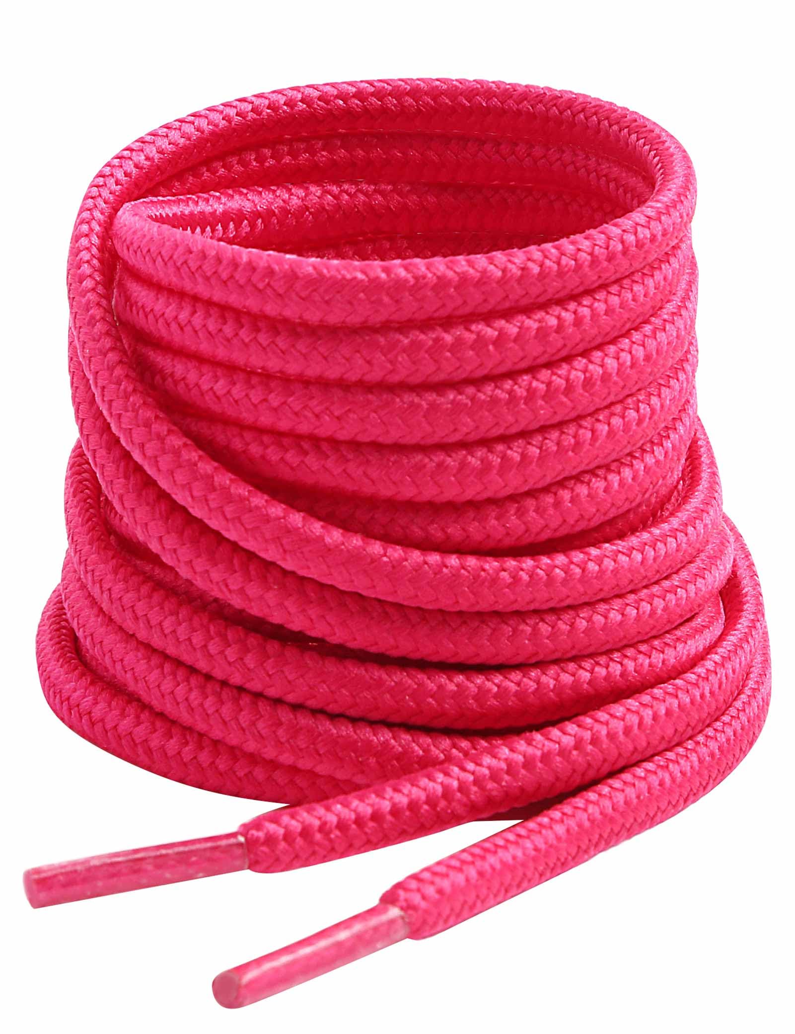 VSUDO Cordones Botas de Montaña Redondos, ø4 mm Cordones Zapatillas/Zapatos de Trabajo, Aguetas Botas para Zapatos de Militares/Treking para Mujer o Hombre