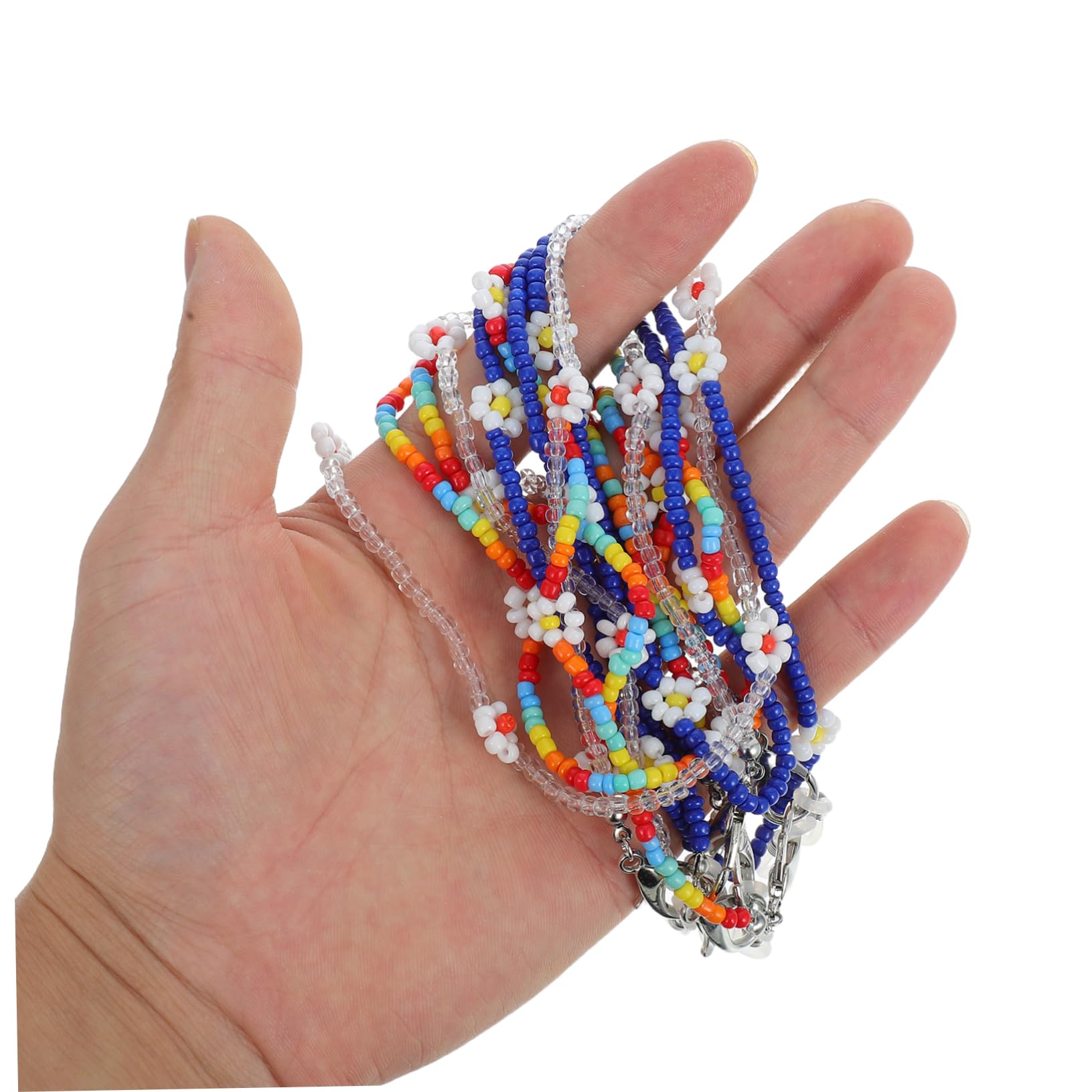 Gatuida Teiliges Blumenperlen Brillenketten Stilvolle Daisy Maskenhalter Bunte Farben Für Sonnenbrillen Lesebrillen Und Masken Halt Für Sport Und Freizeit