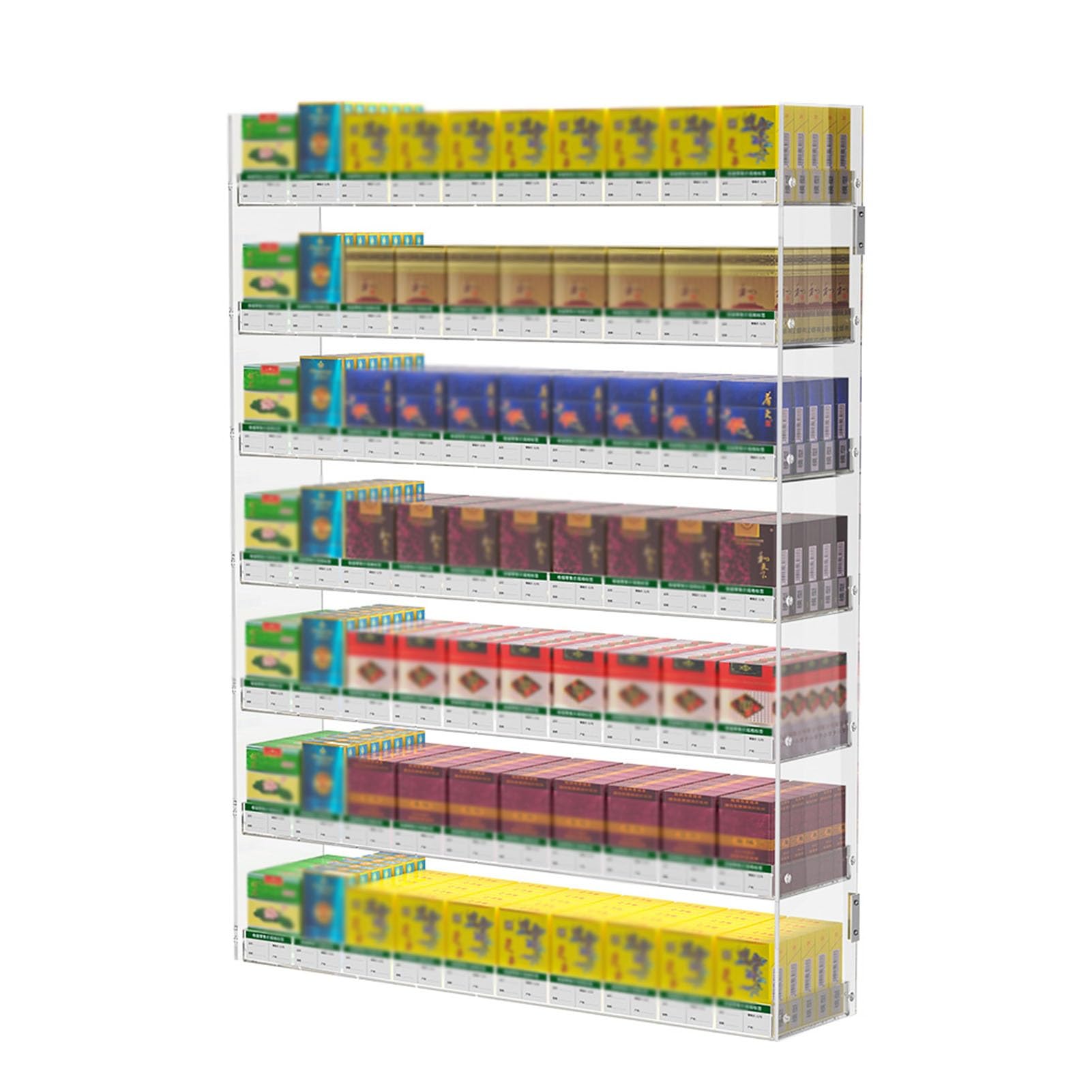 Espositori trasparenti da parete per libri di fiammiferi e sigarette, organizer per vetrine, vetrina per vendita al dettaglio, perfetti per uso sul mercato