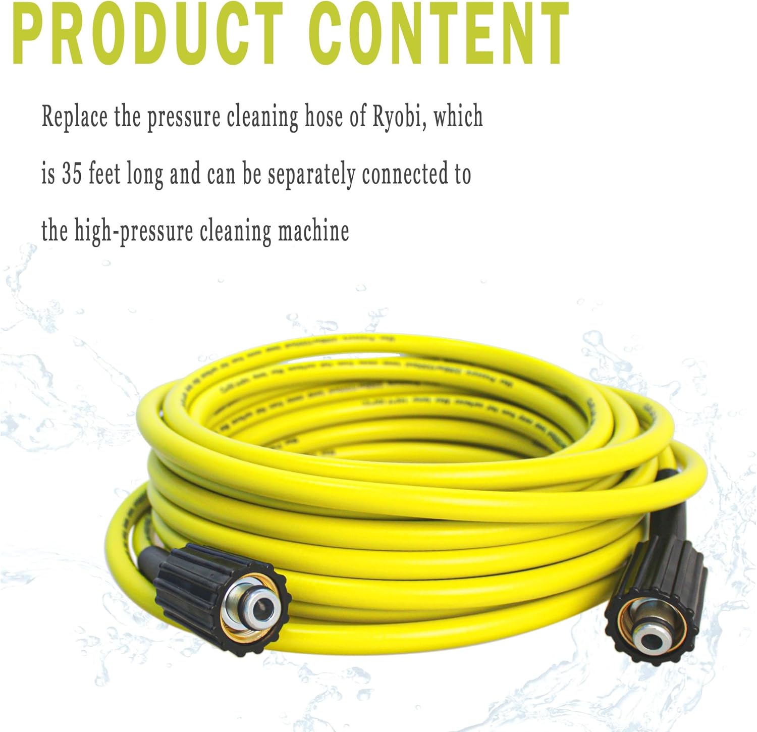 RY31HPH01 Flexible electric Pressure Washer Hose for Jamaica Ubuy