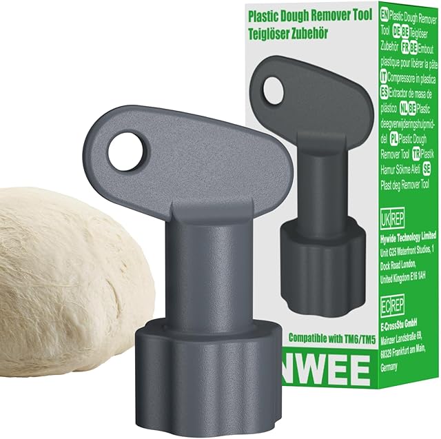 Inwee pokrętło do usuwania ciasta do Thermomix TM6,TM5-Narz dzie do usuwania ciasta - pomaga łatwo usunąć ciasto poprzez obracanie w celu usunięcia ciasta,Idealne narzędzie do kuchni