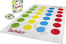 Hasbro Gaming, Jogo de Festas, Twister - Novos Movimentos, Jogo de Equilíbrio, 2 Jogadores ou Mais - A partir de 6 Anos