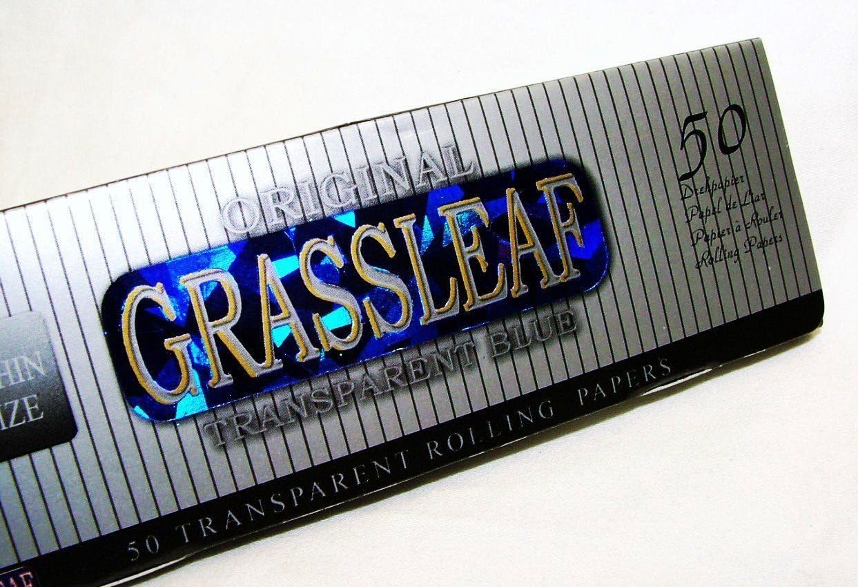 Box of Grassleaf KS Transparent Rolling Papers 40 Packs