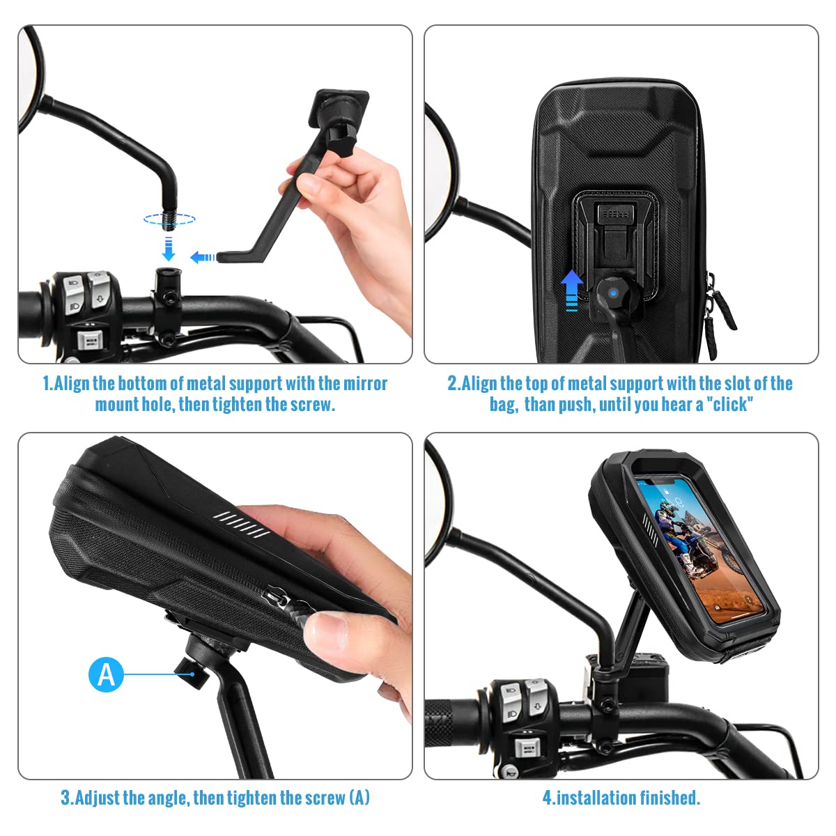 Blukar© antislip mobiele telefoonhouder voor in de auto