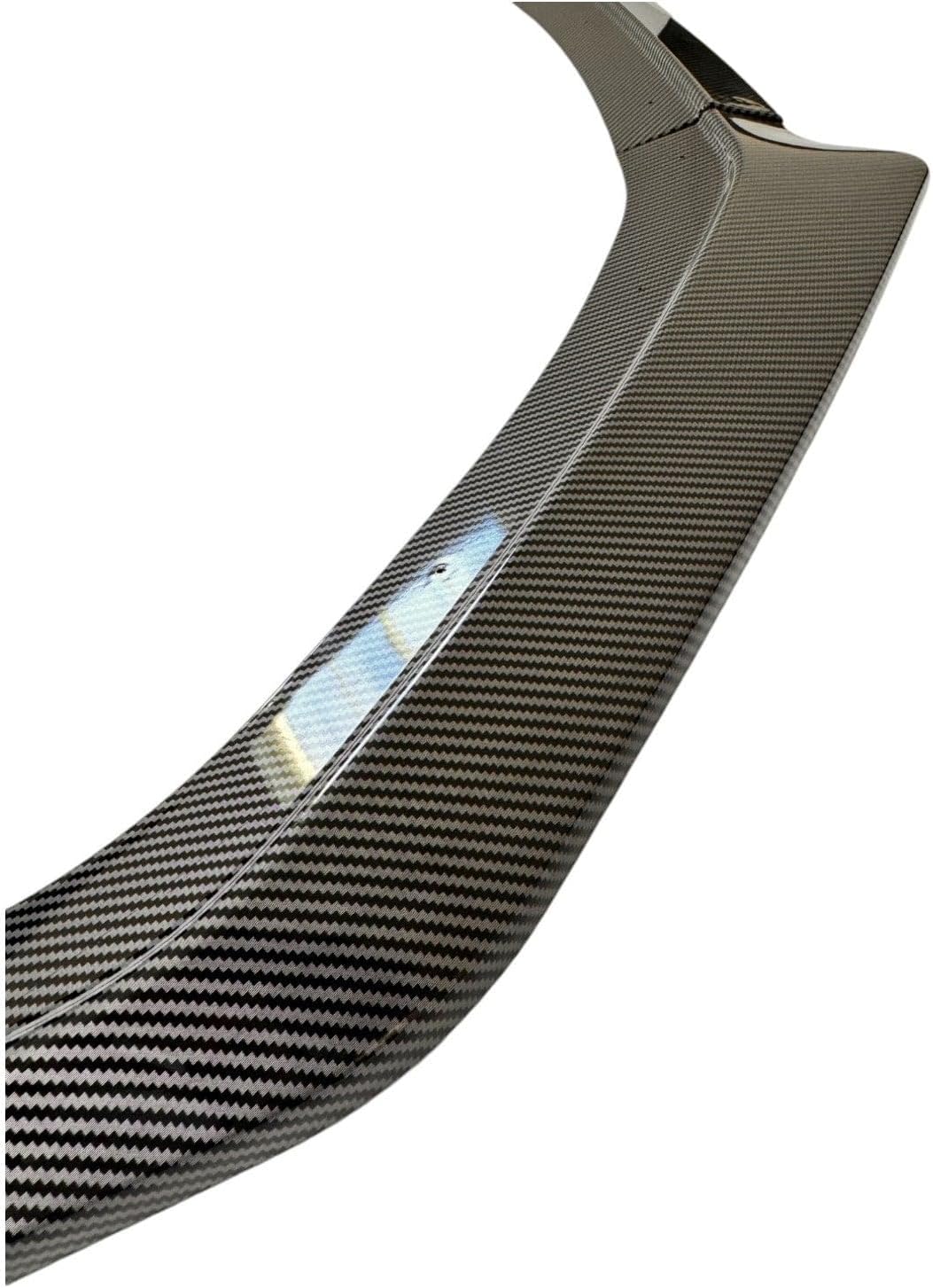 JSD 3-Piece Front Bumper Lip Chin Spoiler for 2024 2025 Mustang GT, EcoBoost Without Performance Pack,Carbon Fiber Style