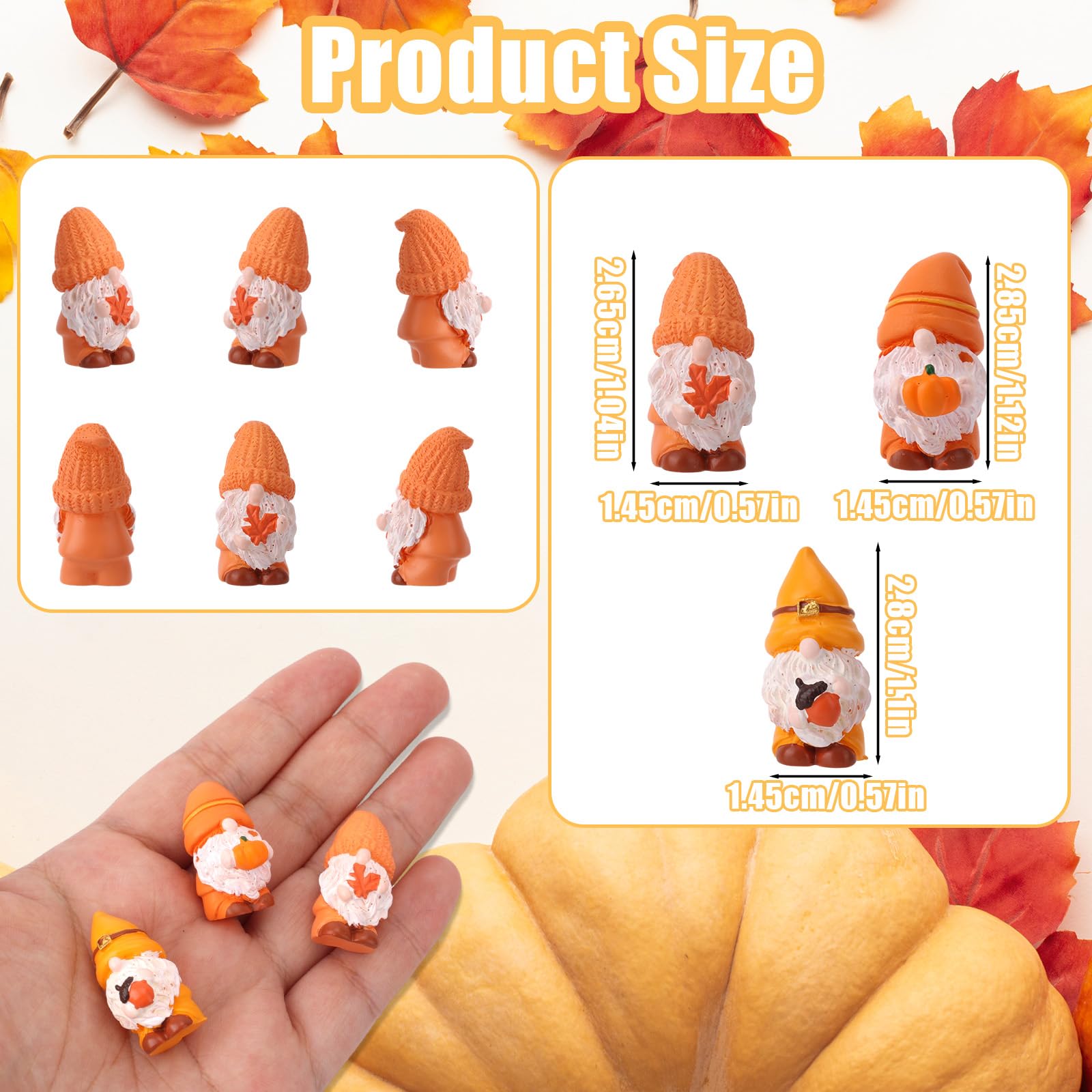Goktvai 30pcs Mini Resin Gnomes - Image 2