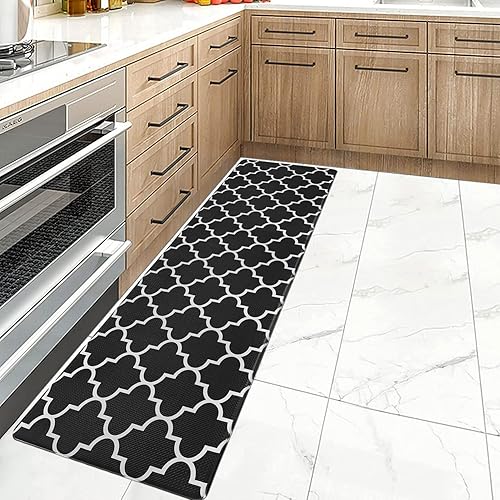 Tapete de cocina acolchado antifatiga, tapete de cocina de 17.3 x 47 pulgadas, antideslizante, impermeable, ergonómico, cómodo para cocina,