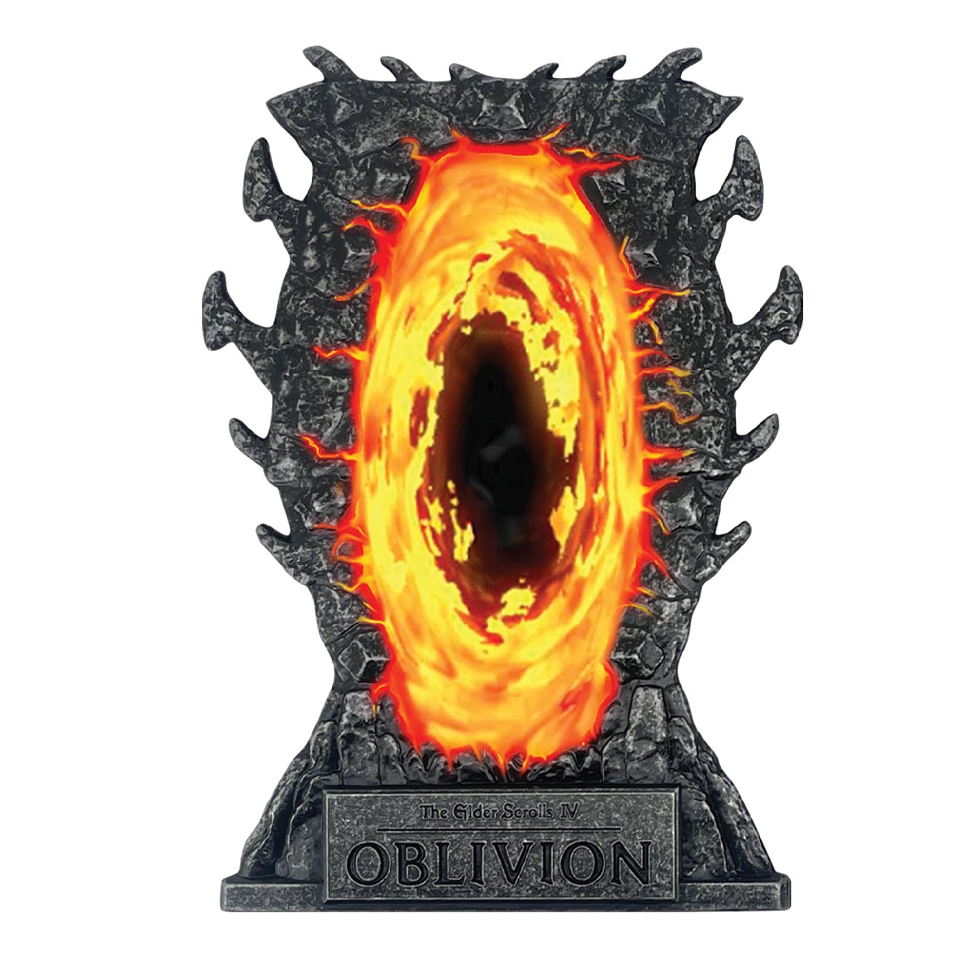 Fanattik Red, Orange The Elder Scrolls Iv: Oblivion Gates Ingot – Limited Edition Collectible (Officially Licensed, 110X76mm, Display Stand Included)