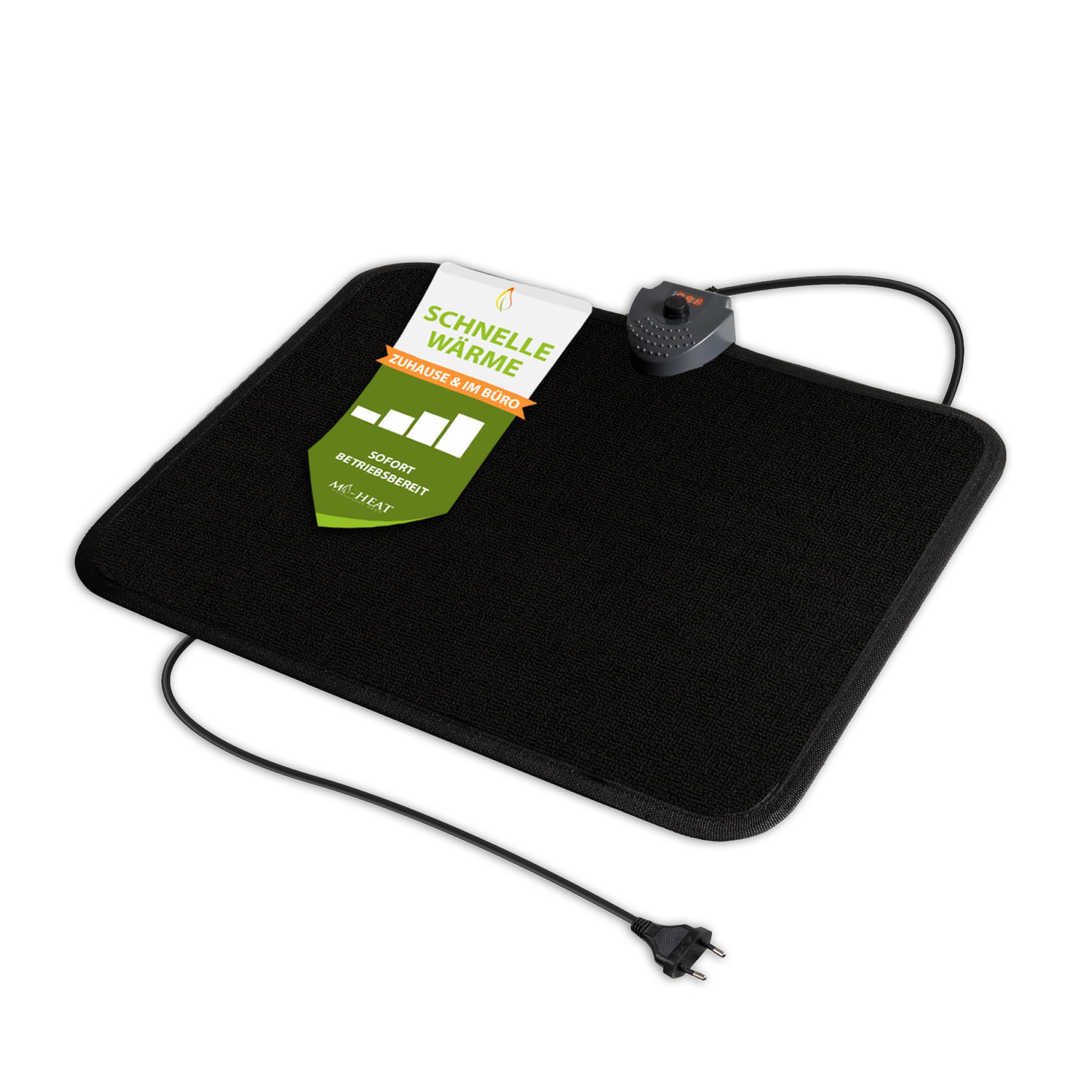 Mi-Heat Alfombra calefactora por infrarrojos 40 x 50 cm, hasta 60 °C