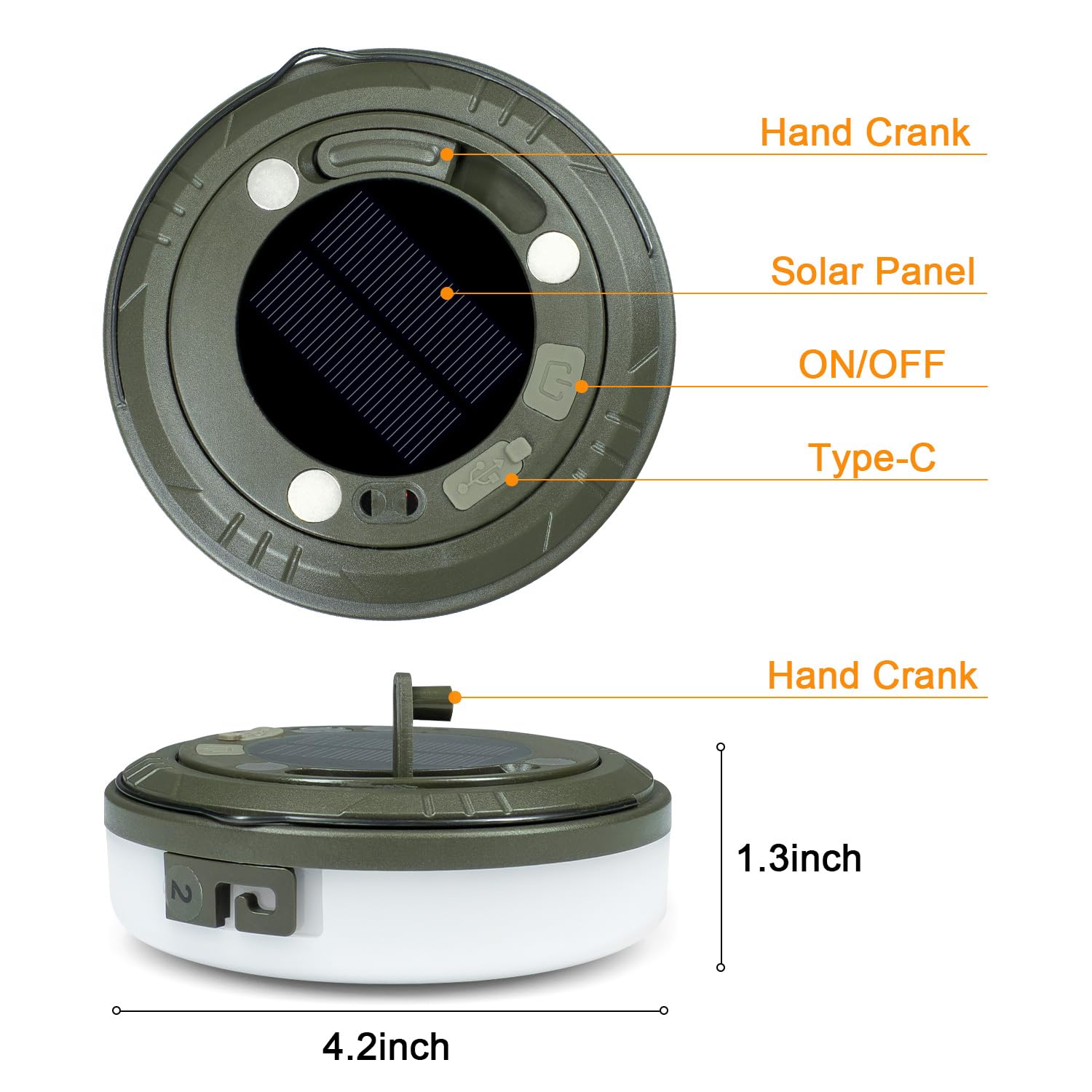 Ellasay Guirlande lumineuse solaire 2 en 1 pour camping 5 modes IP65 étanche – Batterie 1200 mAh USB/charge solaire pour tentes d'extérieur, camping-car, randonnée, décoration de fête de jardin – 9 m