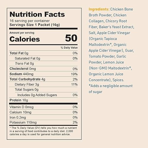 Miniatura 3 de Mezcla instantánea Bare Bones de caldo de huesos, de huesos, de pollo, 10gr de proteína, apto para dieta Keto y Paleo, sobres en barras de 0.53 oz