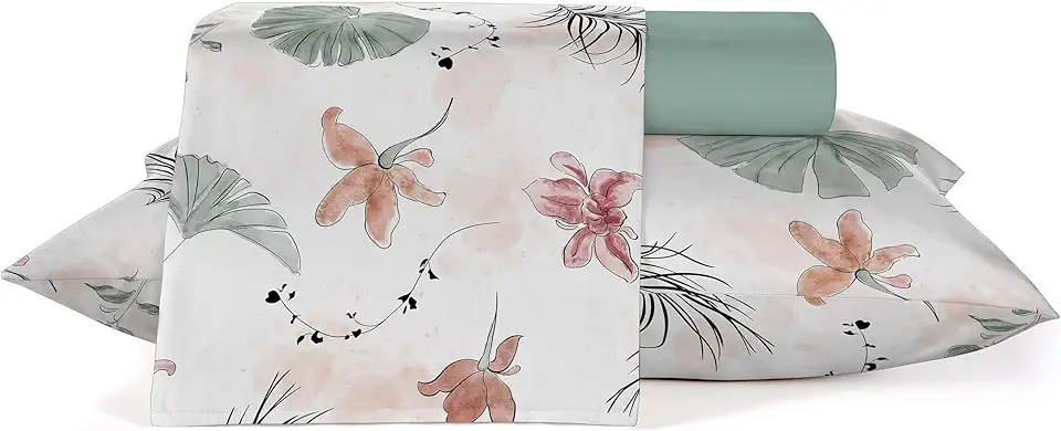 Jogo de Cama 100% Algodão Teka Diamante Casal