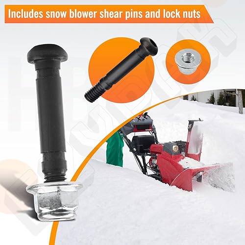 Miniatura 6 de Pasador de cizalla para soplador de nieve compatible con EGO Power+ ASP2400D soplador de nieve de 2 etapas (2)