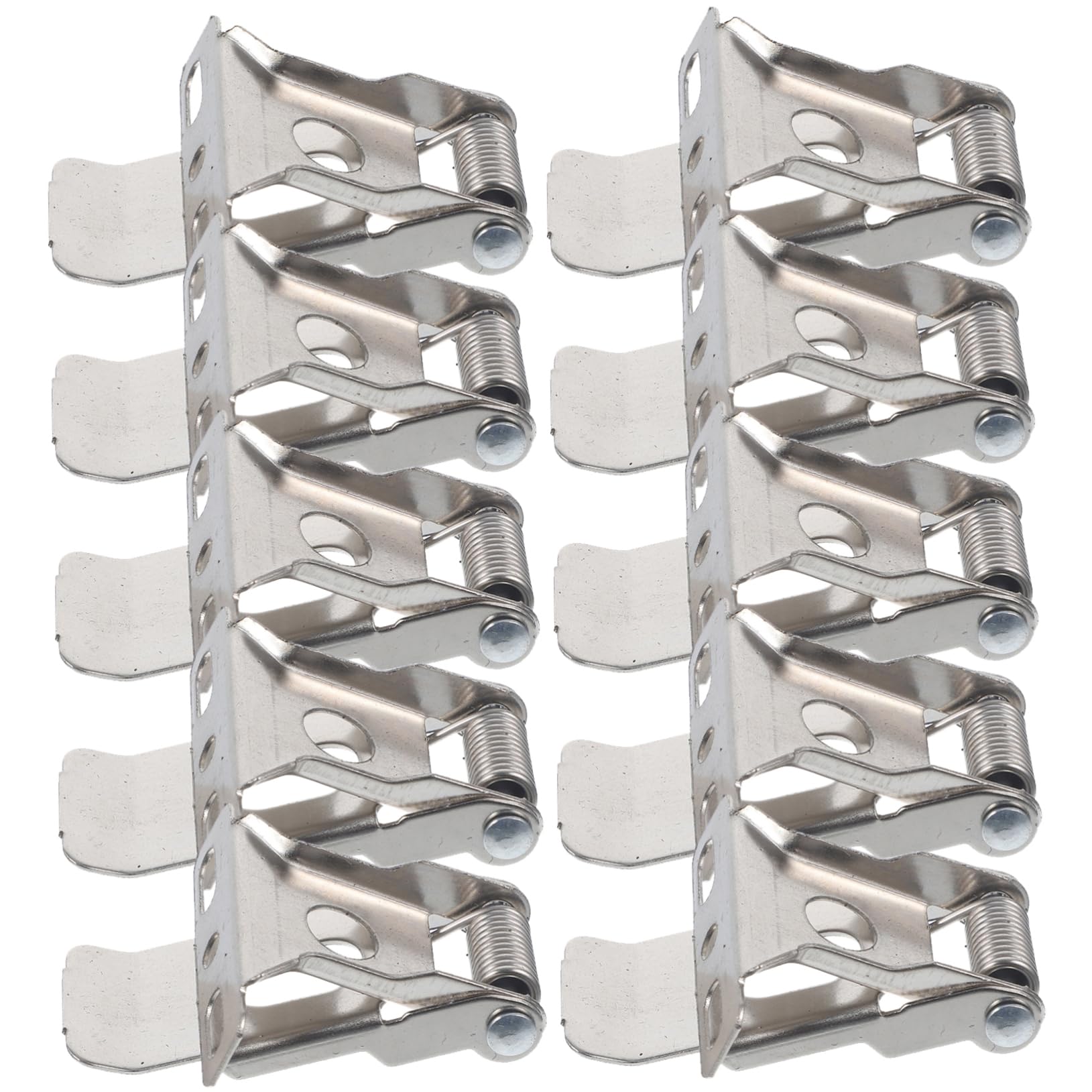 HOUDERCO 20Pcs Securing Clamps for Light Fixtures Downlight Spring Clips for Easy Installation Durable Brackets for Panel Lamps Stable Mounting