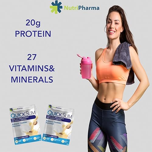 Miniatura 13 de Quick Slim - Batidos altos en proteínas para perder peso, 30 porciones, reemplazo completo de comida, batidos dietéticos para mujeres y hombres
