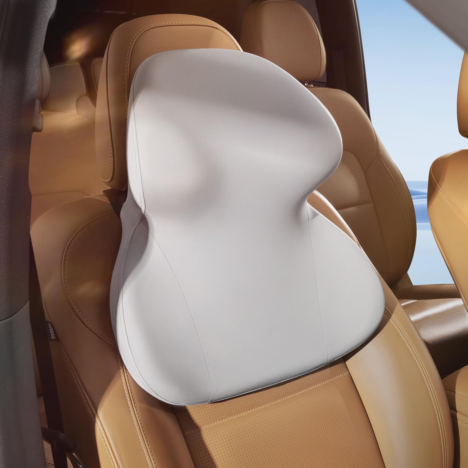 BEBAS Car Headrest Pillow Ergonomic Neck Pillow with Memory Foam