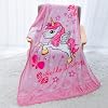 Bilibunny Pink Unicorn Blanket for Girls Kids Toddler Baby, Soft Warm Flannel Cozy Fuzzy Fluffy Plush Fleece Throw Blanket for Couch Sofa Bed Travel Camping & Gift for Birthday Party Mother's Day