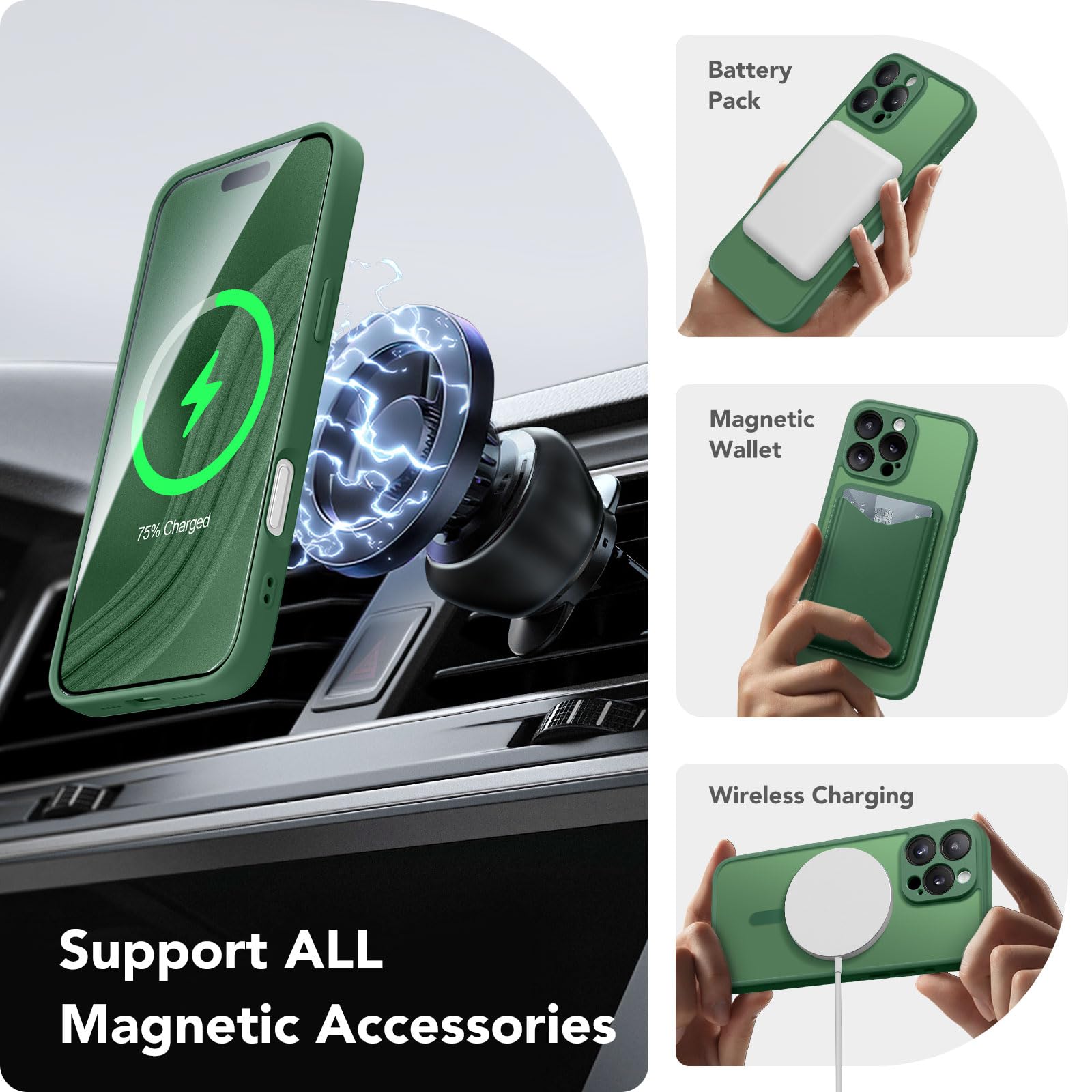 CAPRARO Magnetic Compatible with iPhone 16 Pro Max Case - Image 3
