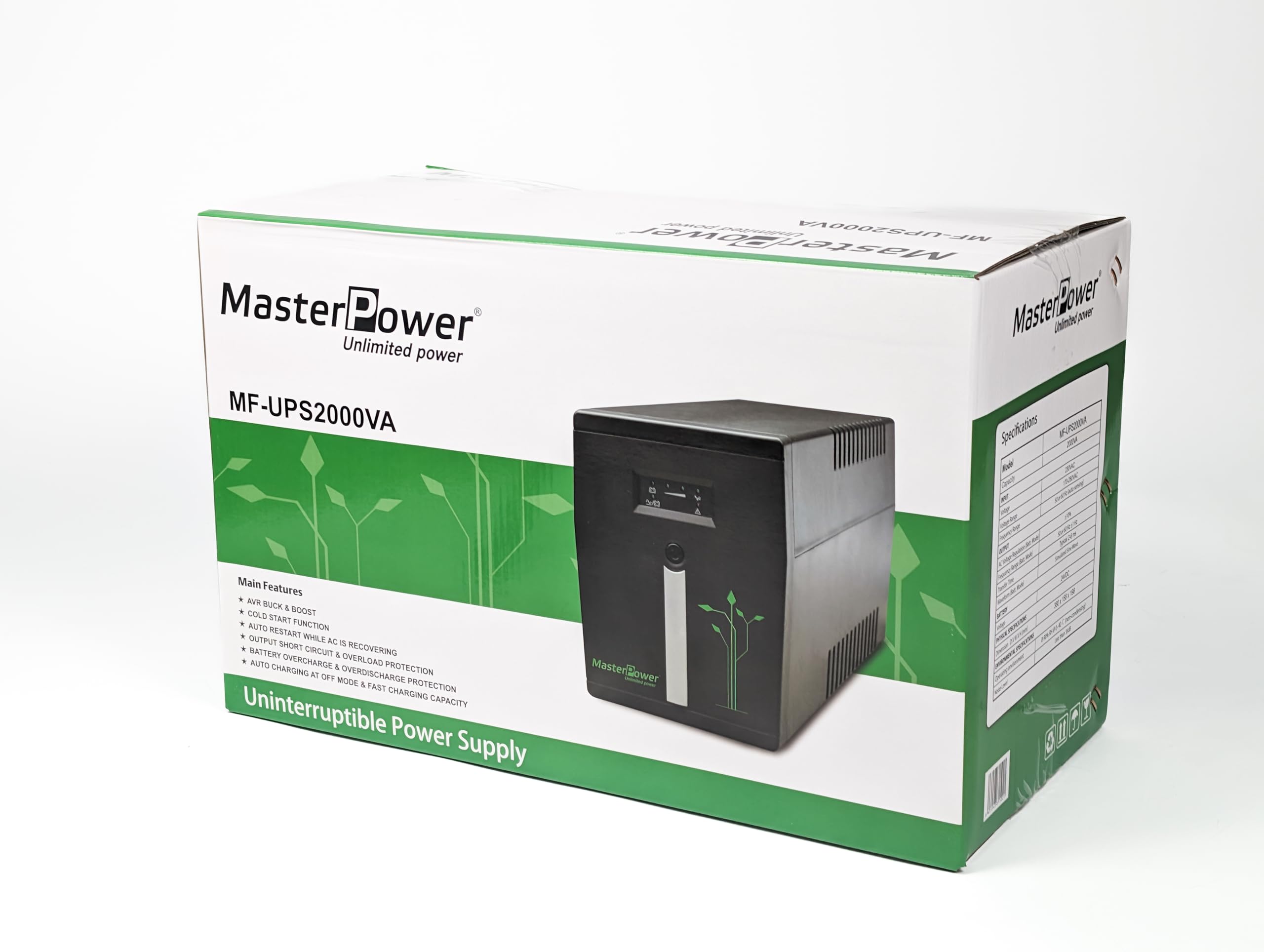 Gruppo di continuità UPS Master U-Power 2000 VA 1200 W 4 prese Schuko