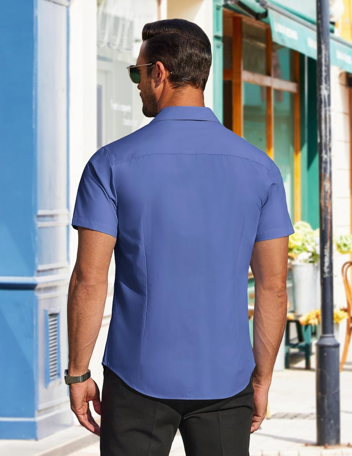 COOFANDY Camisa social masculina casual, de manga curta, negócios, casual, sem rugas, com bolsos em promoção! Veja a oferta e mais achadinhos de Camisas 9 Hoje é o melhor dia para comprar COOFANDY Camisa social masculina casual, de manga curta, negócios, casual, sem rugas, com bolsos com aquele preço maroto! Promoção! Aproveite a oferta! 9