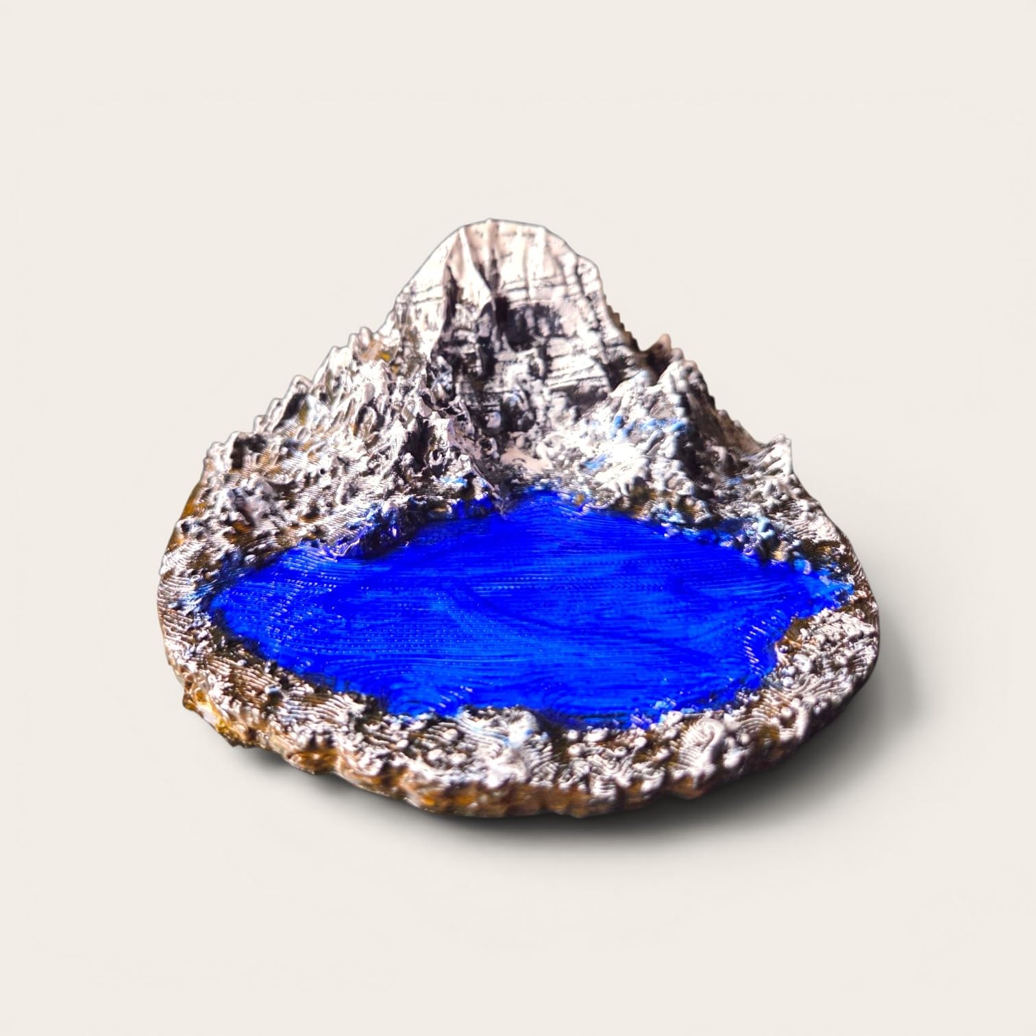 DevaDarshan Kailash Mansarovar Miniature | Mount Kailash Sacred Landscape Model | Hindu Spiritual Decor | Home Temple Decoration | Religious Gift | Handcrafted Display Piece-image-12