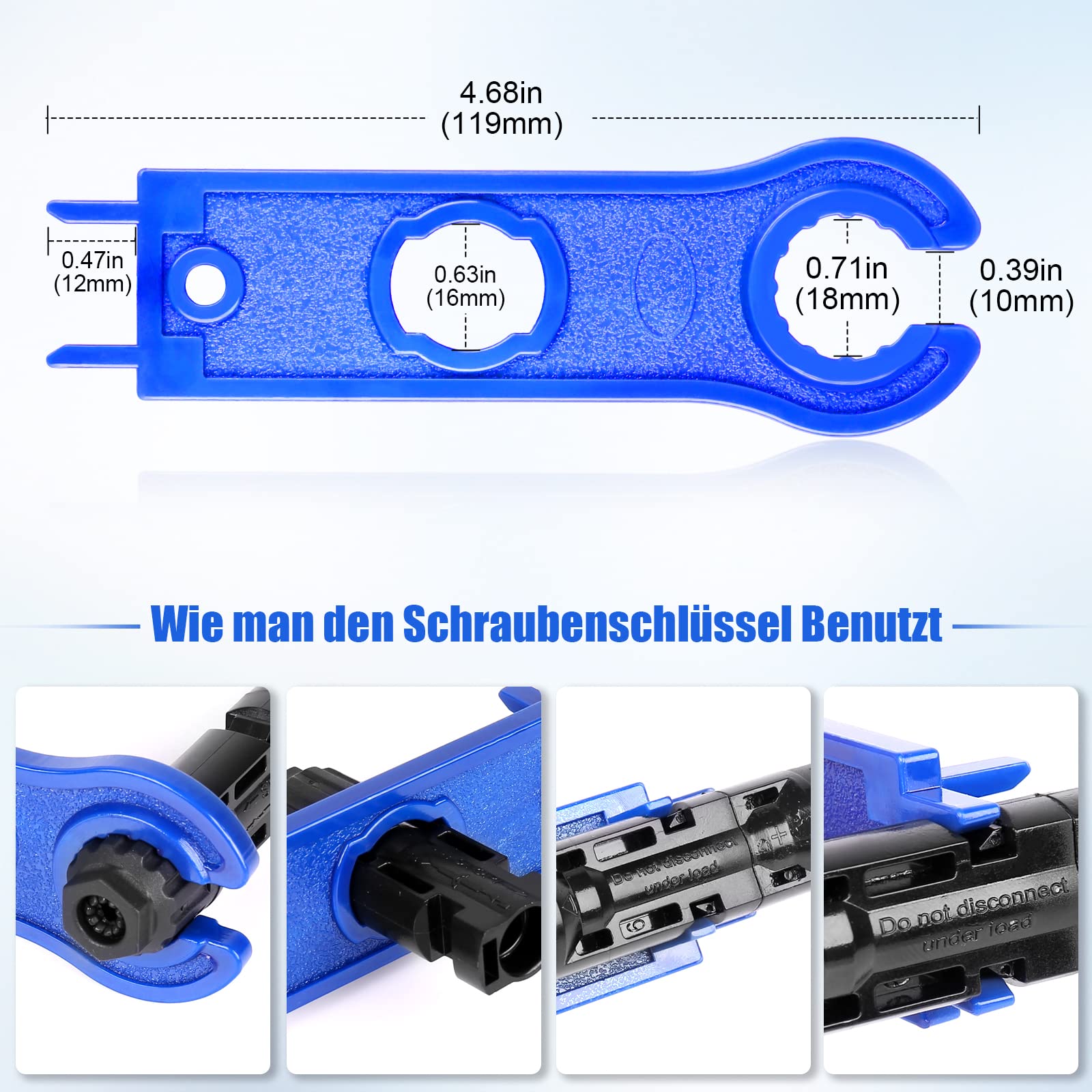 Solarstecker Set 45 Paar Photovoltaik Solar Stecker Outdoor IP67 Wasserdicht Solarpanel Stecker Solar Kabelstecker Anschlüsse Verbinder Steckverbinder Männlich/Weiblich für 2.5/4/6mm² Kabel