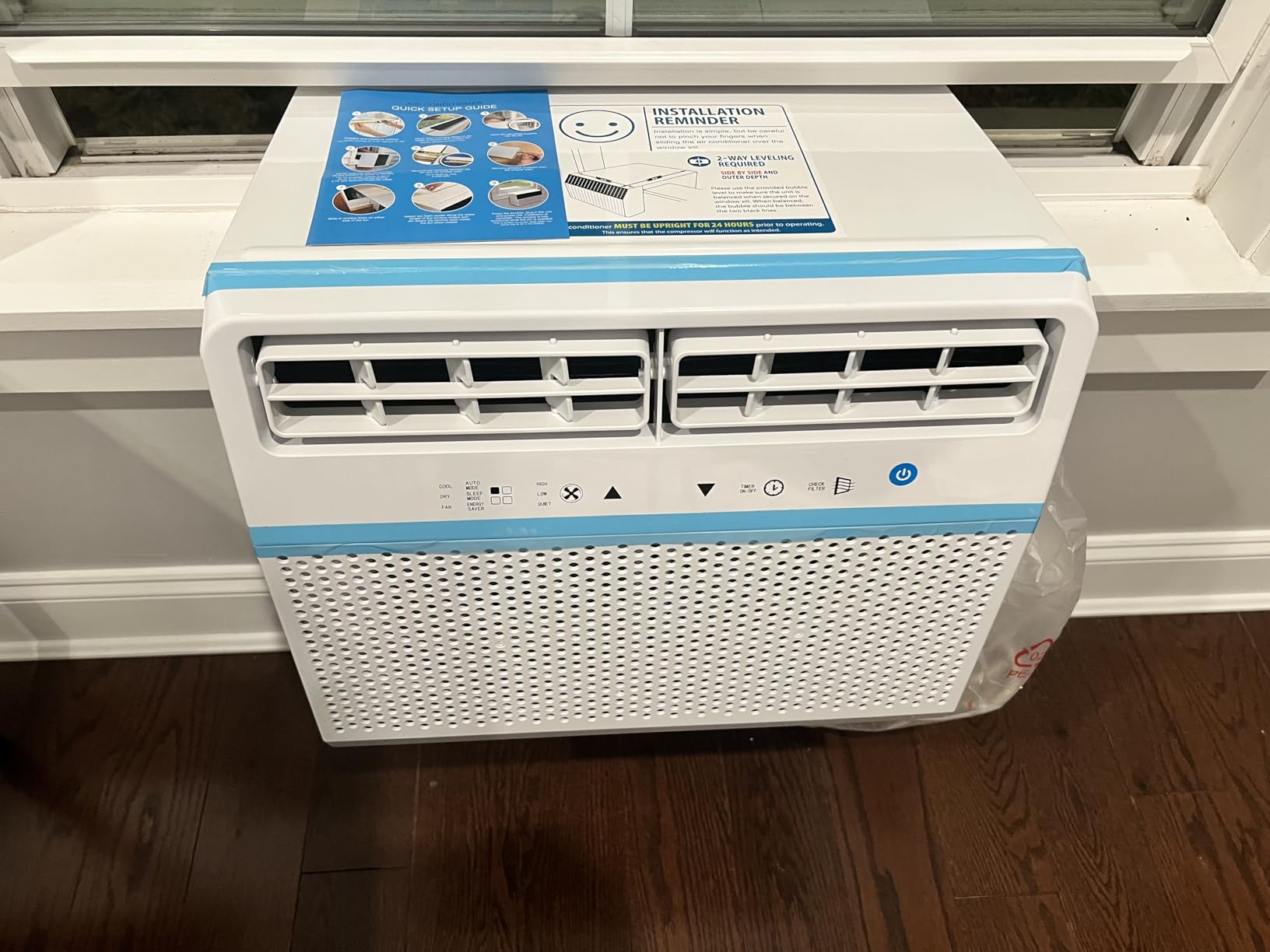 COWSAR 10,000 BTU Saddle Mount Window Air Conditioner