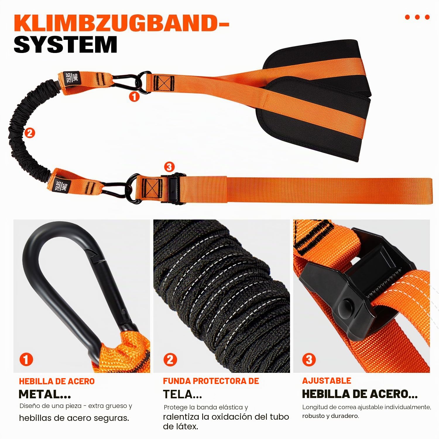 HPYGN Bandas de ayuda para dominadas, bandas de resistencia, ayuda para dominadas con resistencia/altura ajustable, entrenamiento de fuerza, banda para principiantes en el entrenamiento de dominadas
