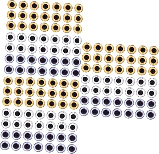 VILLCASE 150 Pares De Acessórios Para Os Olhos Animais De Crochê Boneca De Pelúcia Acessórios De Boneca DIY De Pelúcia Olhos De Boneca Olhos De Boneca Material De Alfinete De Plástico