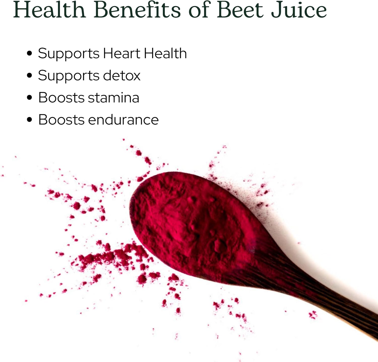 ECLECTIC INSTITUTE Raw Fresh Freeze-Dried Beet Juice Powder | 3.2 oz