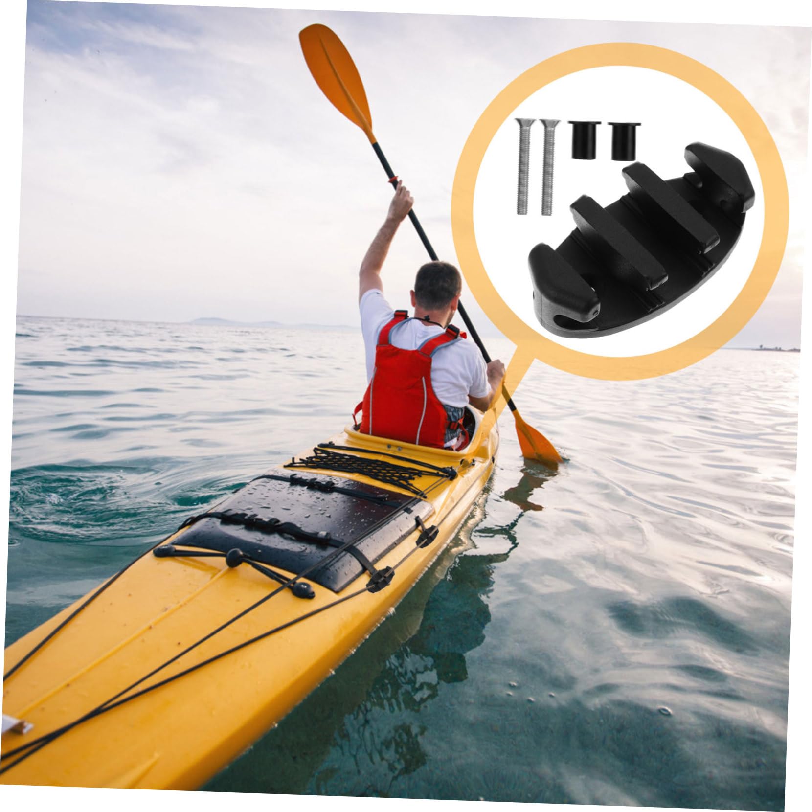 BCOATH Nylon Plastic Boat Rope Holder Kayak Cleat Clam Cleat Boat Anchor Cleat for Kayaks