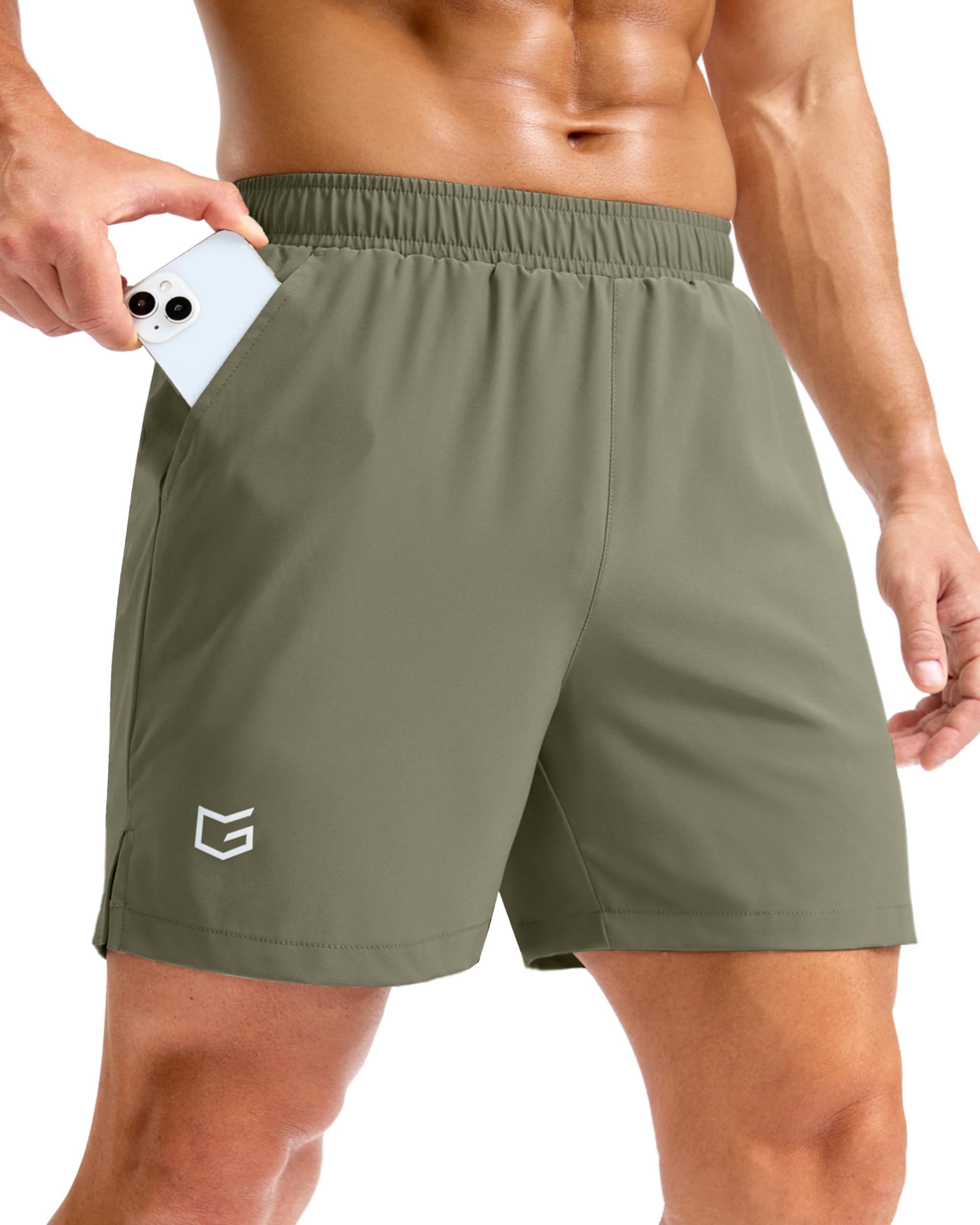 G Gradual Men's Athletic Running Shorts with Pockets 5"/ 7"/ 9" Gym Shorts