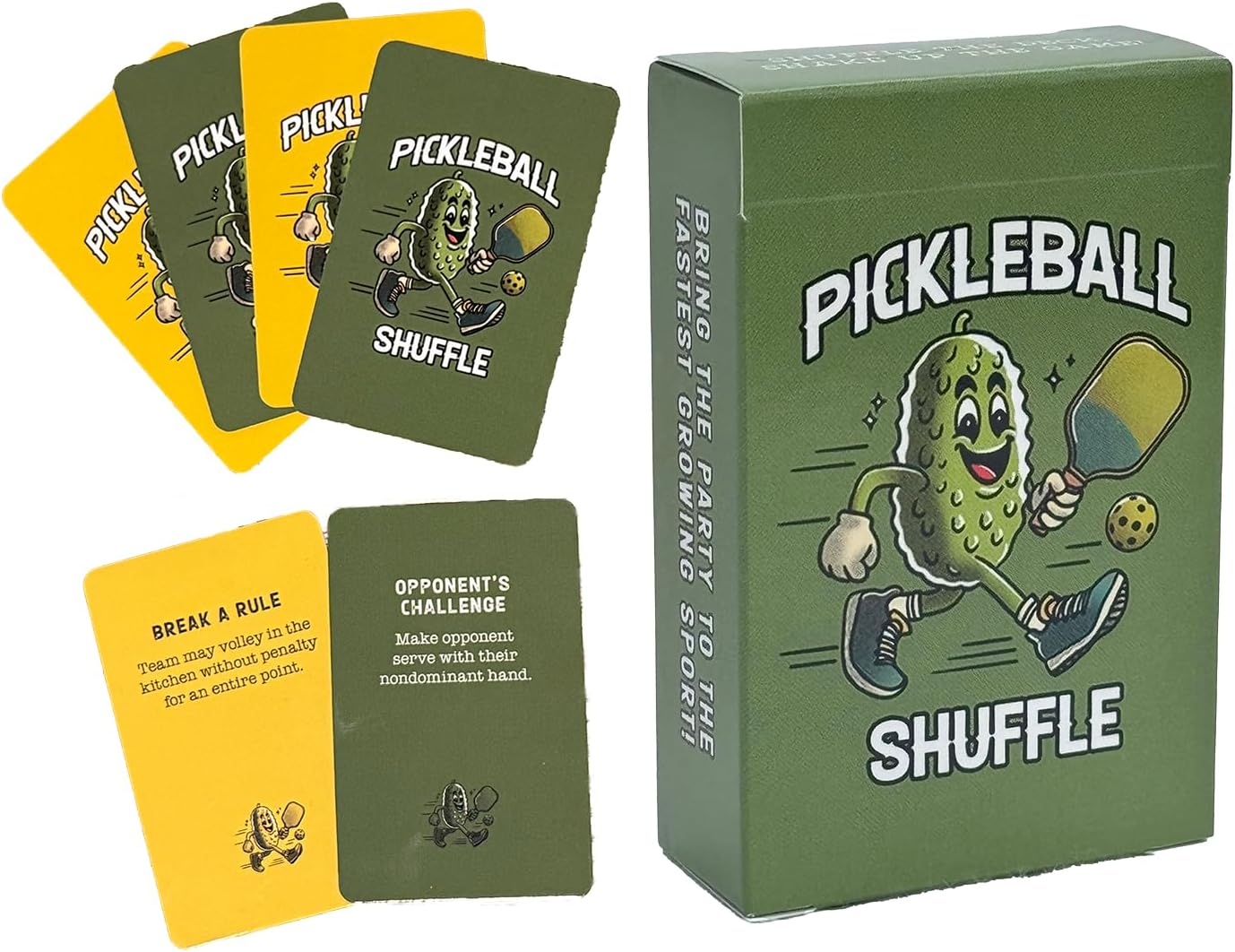 | The Best On-Court Pickleball Card Game for Friends, Socials, Clinics, Tournaments, Family Reunions & More | Fun for All Levels | Perfect Pickleball Gift