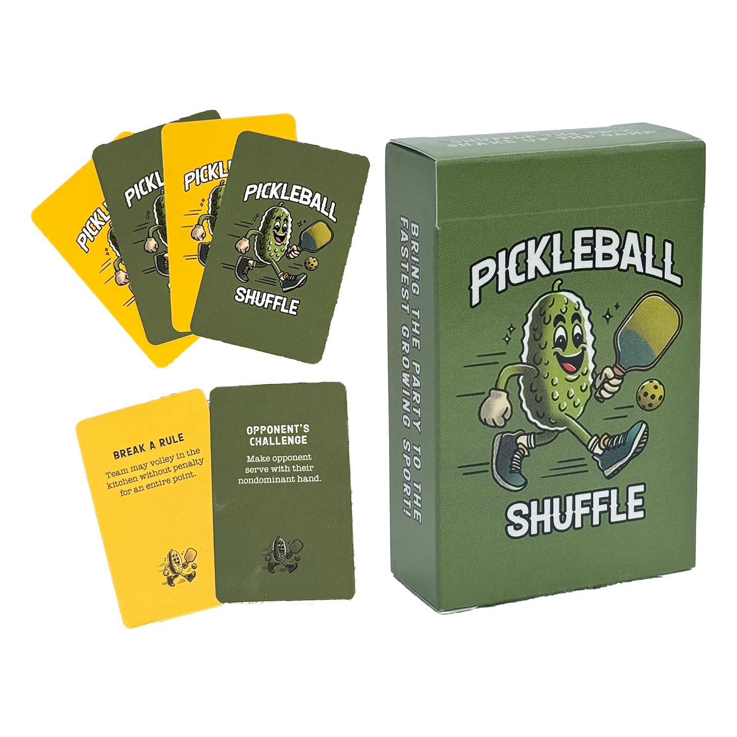 Pickleball Shuffle | The Best On-Court Pickleball Card Game for Friends, Socials, Clinics, Tournaments, Family Reunions & More | Fun for All Levels | Perfect Pickleball Gift