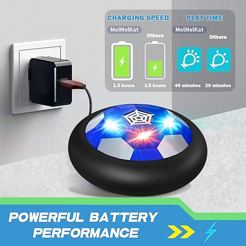 Miniatura 3 de Juguetes para niños, pelota de fútbol flotante recargable, relleno de calcetines para niños, juegos de interior con luz intermitente para Navidad,