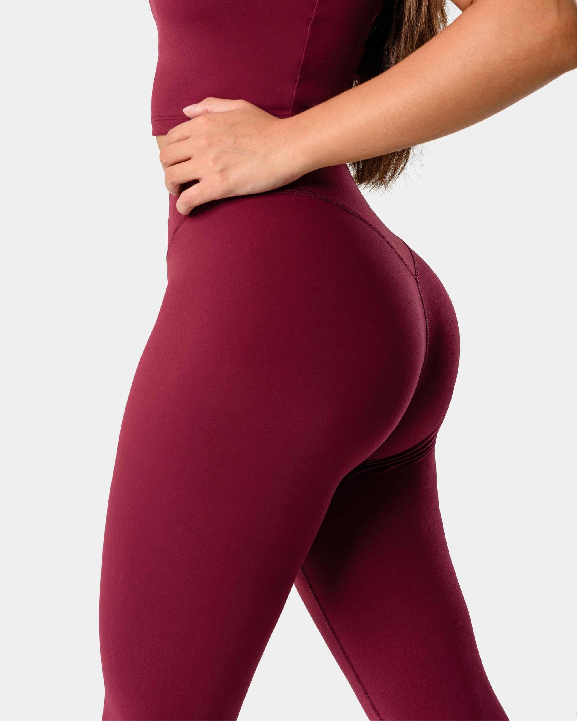 Kamo Fitness Serenity No Front Seam Leggings 25" Inseam Yoga Pants High Waisted Soft Workout Tights