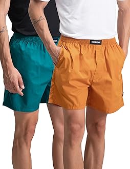 DAMENSCH Mens Boxer Shorts Solid Group 3 Underwear (pack of 2)
