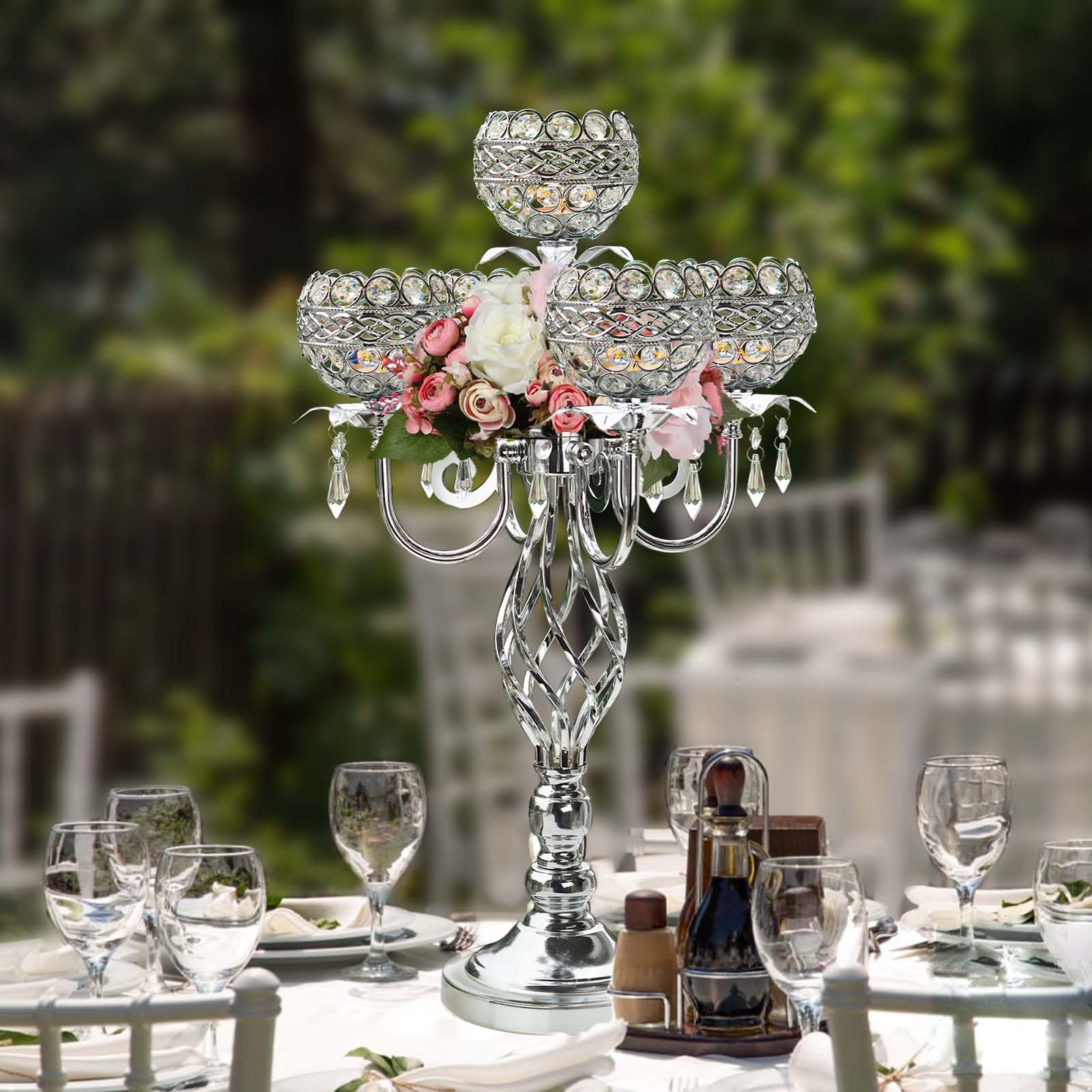 Kerzenhalter Set mehrteilig (2, Silber)