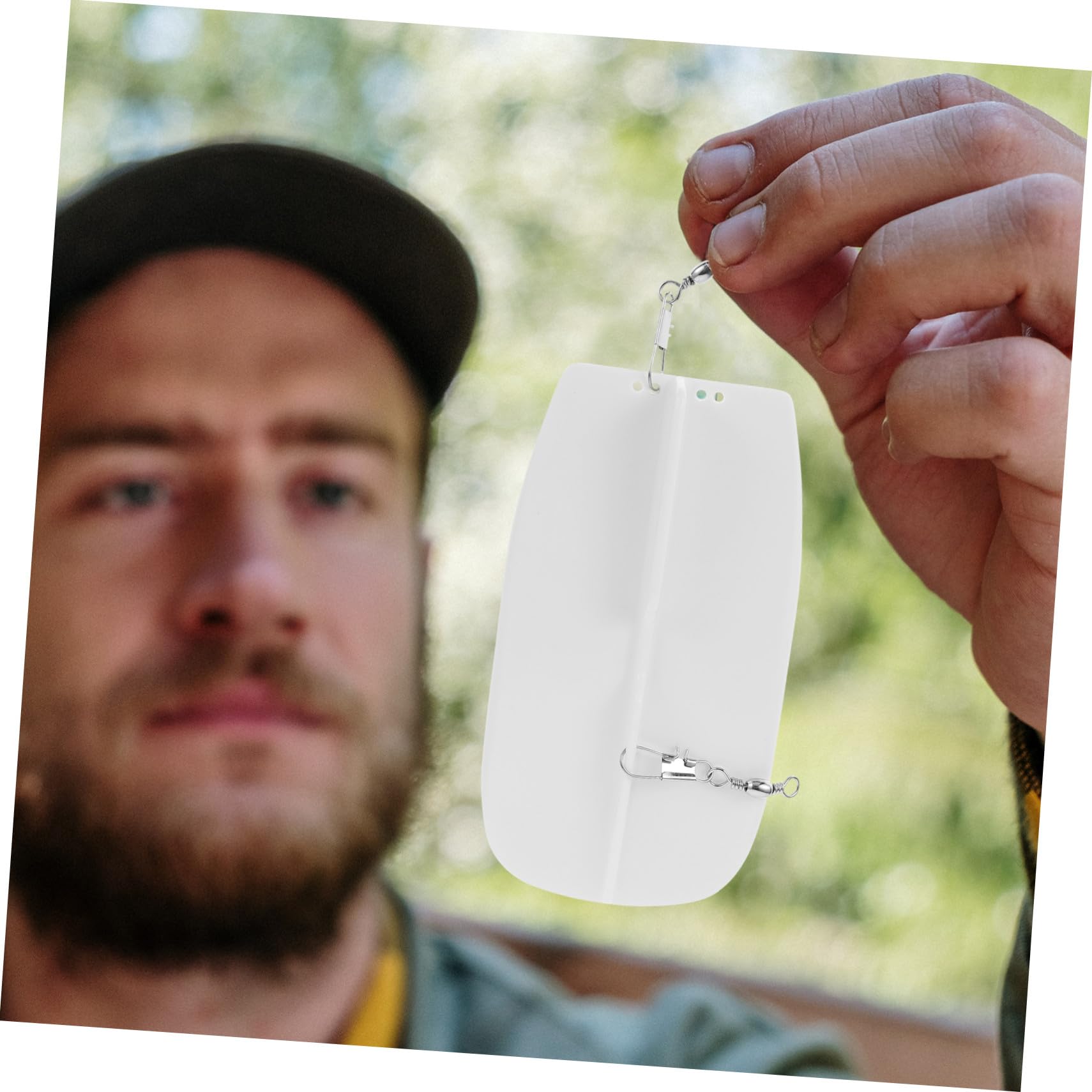 SUPVOX Tabla de Buceo Duradera de Plástico Blanco para Pesca Cebo Artificial, Alta Resistencia y Firme para Aficionados Pesca en Mar