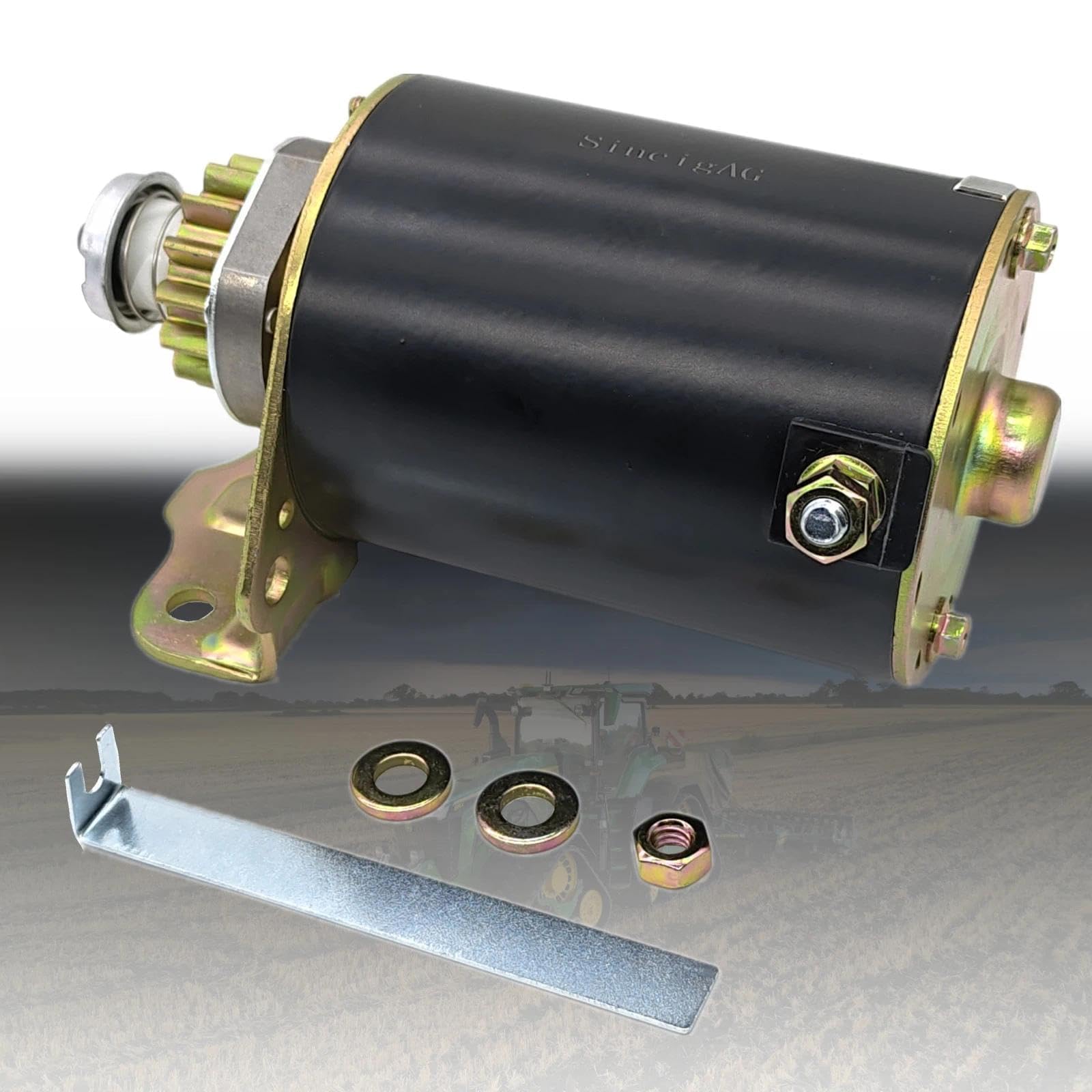 Anlasser 14 Zähne Starter Motor Rasenmäher Traktor Ersatzteil kompatibel mit Briggs & Stratton 693551 593934 283707