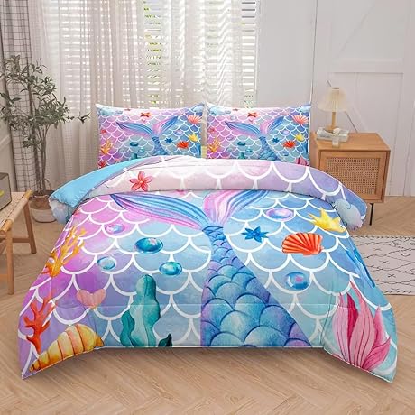 NINENINE Mermaid Bedding: Enchanting Slumber for Little Princesses