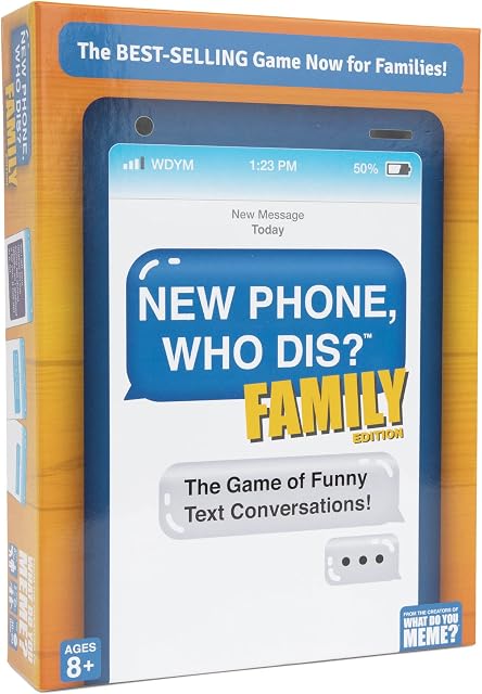 New Phone, Who Dis? Family Edition - The Text Message Family Party Game
