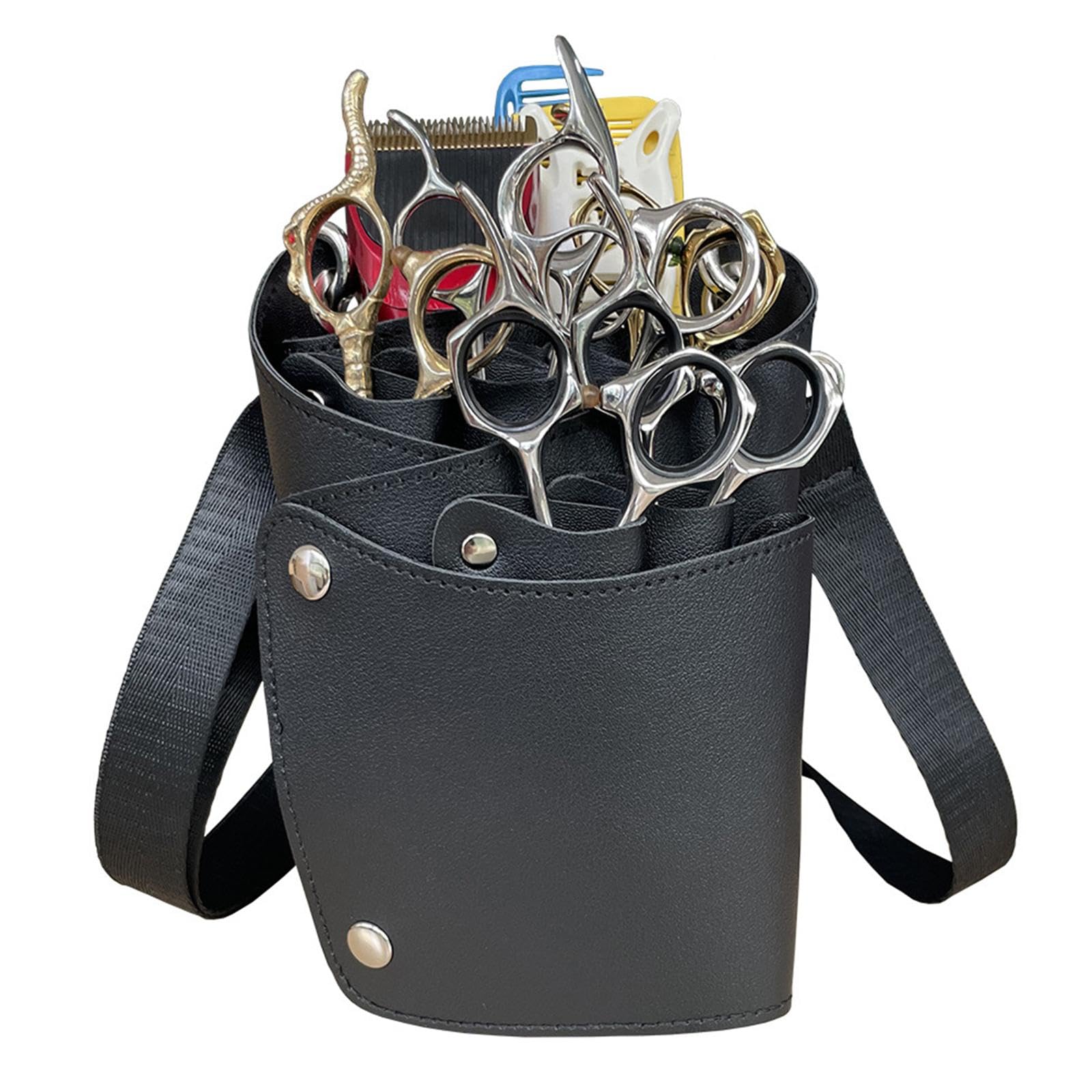 Hairdresser Scissors Bag Versatile Accessories with Strap Portable Waist Bag-image-47