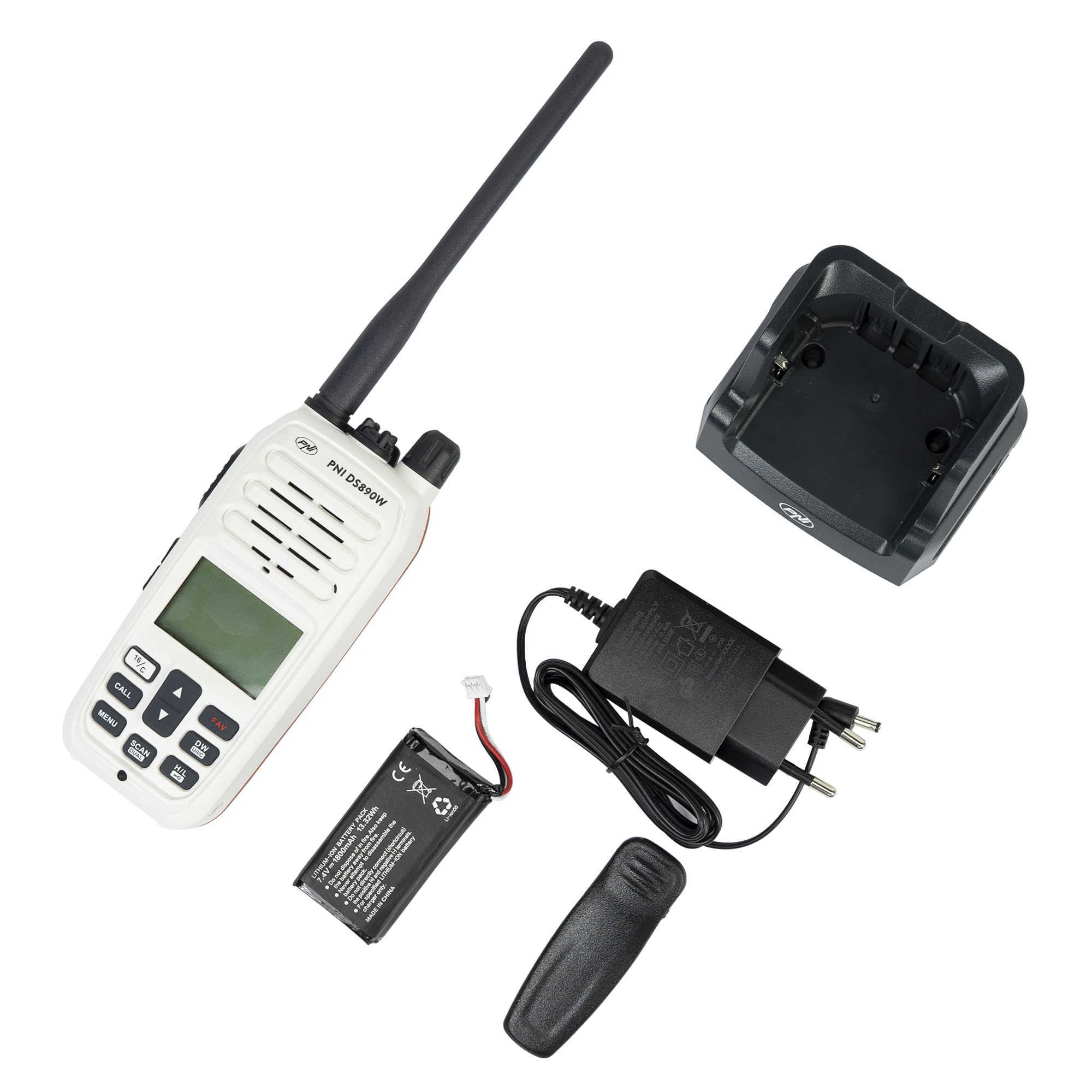 PNI DS890W Stazione radio marina portatile IP67 1800mAh 88 canali